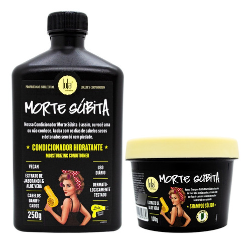 Lola Cosmetics Morte Súbita Kit Shampoo Sólido + Enjuague