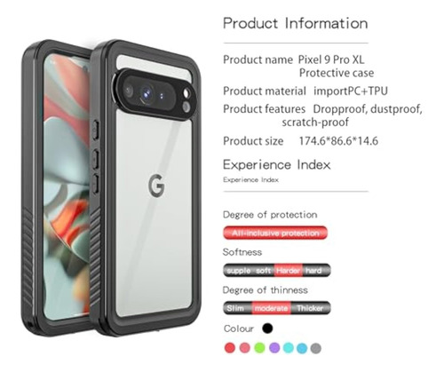 Funda Impermeable Para Teléfono Para Google Pixel 9 Pro Xl
