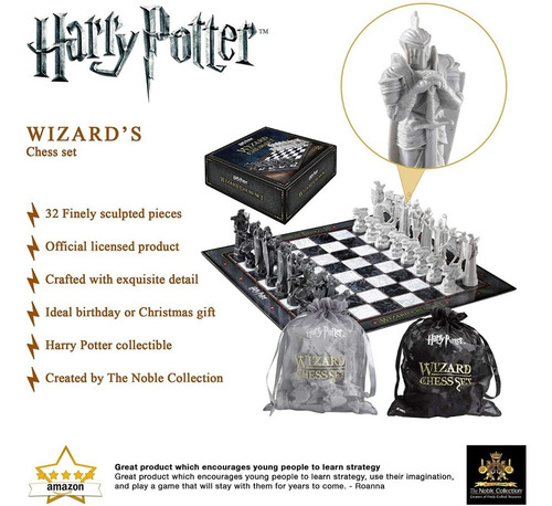 Juego de mesa Wizard's chess set The Noble Collection NN7580