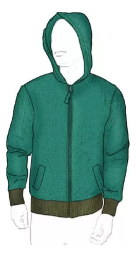 Molde, Patrón Chaqueta Basica Hombre