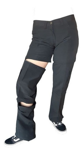 Pantalon Dama Desmontable Secado Rapido. Trebol De Explora.