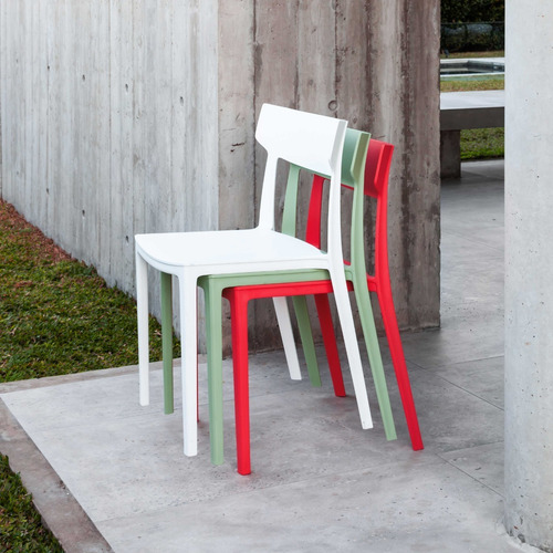 Imagen 4 de 5 de Pack X3 Silla Rio Apilable Apta Exterior