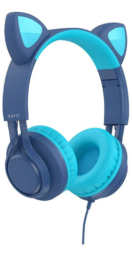 Auriculares Cableados Havit Hv-h225d Orejas Gato Colores