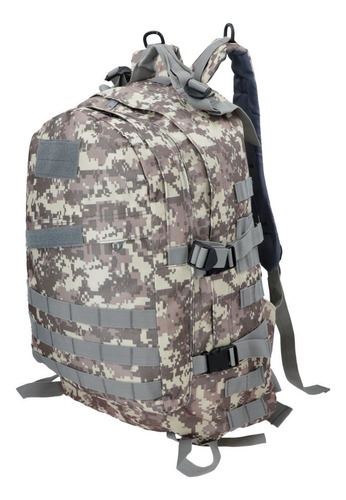 Mochila Táctica Doble Militar Molle 40 Lts Camping Mochilero