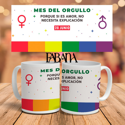 Taza Sublimada Diseño Mes Del Orgullo 2