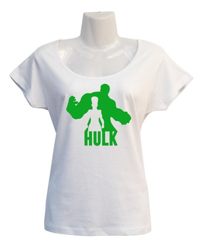 Imagen 1 de 2 de Polera Hulk - Escotada - Marvel - Comics - Stencil