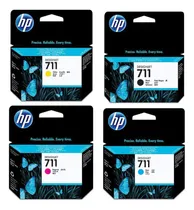 Comprar Hp Paquete De Cartuchos De Tinta 711 Compuesto Por Hp 711 Cartucho De Tinta Negra De 38 Ml, P 711 Cartucho De Tinta Cian De 29 Ml, P 711 Cartucho De Tinta Magenta De 29 Ml, P 711 Cartucho De Tinta
