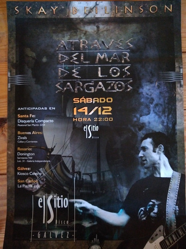 Afiche Recital De Skay Beilinson En Gálvez Y Entrada 