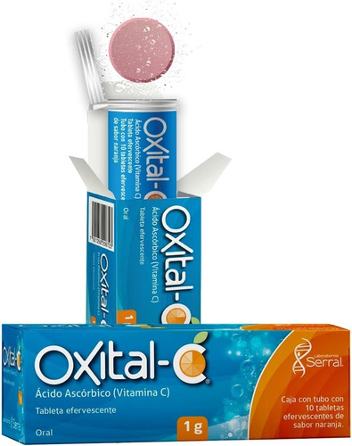 Imagen 6 de 8 de Oxital C Forte Vitamina C 2 Gr Sabor Naranja C/10 Tab Serral