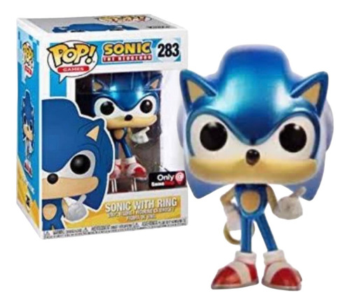Funko Pop Sonic Hedgehog #283 Metallic Gamestop Exclusive