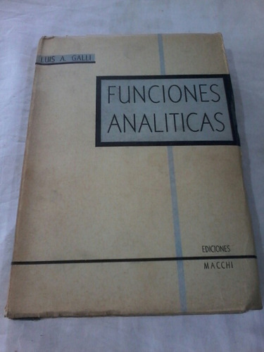 Funciones Analiticas  Luis A. Galli 