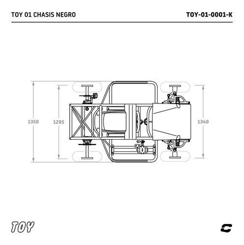 Imagen 8 de 9 de Toy 01 Collino Chasis Tubular Sin Motor Y Sin Ruedas
