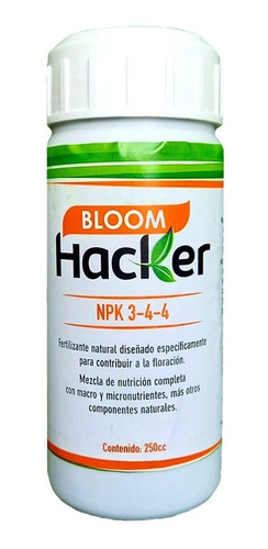 Fertilizante Bloom Hacker 250 Cc