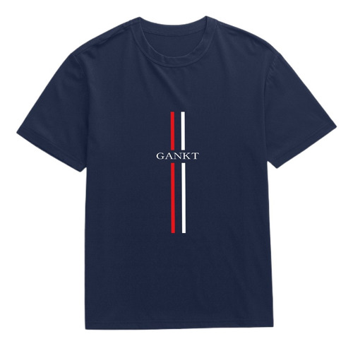 Camiseta De Verano Con Estampado De Rayas Para Hombre