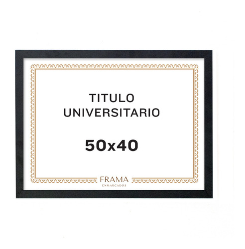 Marco Laqueado Para Diploma 40x50