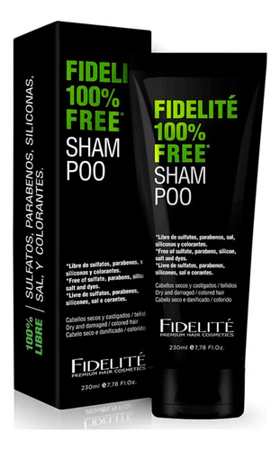 Fidelite Shampoo Free Libre Parabenos Cabello Seco 230 Ml