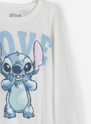 Polera Stitch Talla 14 Manga Larga