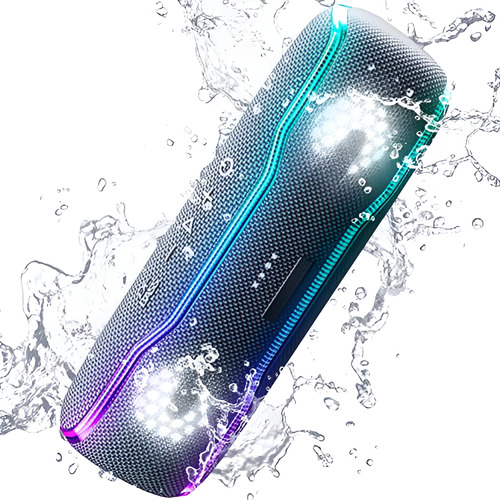 Altavoz Bluetooth Impermeable Con Luces Led Multicolor