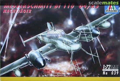 Messserschmitt Bf 110 G4/r3 1:72 Italery Avión Escala