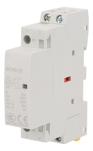 Contactor Ac, 2 Polos, 25 A, 24 V, 1 No, 1 Nc, 50/60 Hz, Car