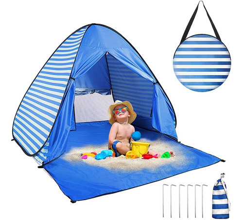 Carpa De Playa, Carpa Portátil Instantánea Anti Uv, R...