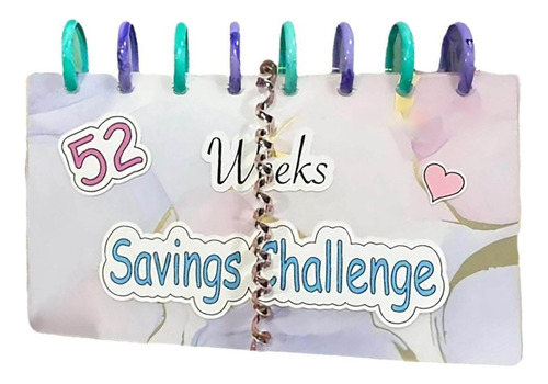 Planificador De Carpetas De Ahorro, 52 Semanas, Desafío De A