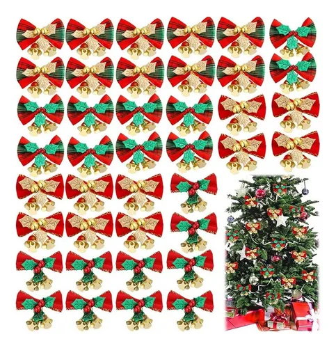 Decoracion Moños Navideños Familia Fiesta Cumpleaños Reg [u]