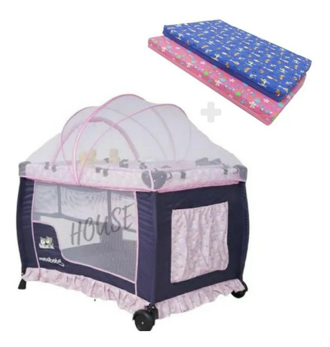 Corral Para Bebe Tipo Camping + Colchoneta