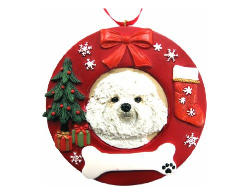 E&amp;s Pets Bichon Frise - Adorno Navideño Personaliz...