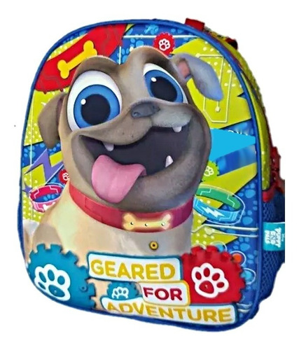 Morral Maleta Escolar Puppy Dog Rolly Pequeño 32cm Niño