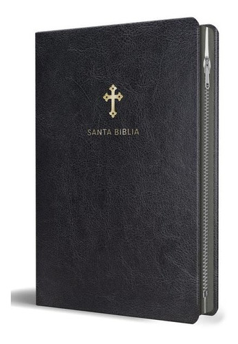 Biblia Reina Valera 1960 Letra Grande Negra Cruz Cierre