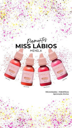 Pigmento de neutralización de labios orgánico Menela de color naranja claro