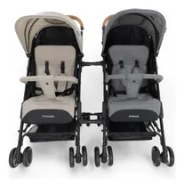 Comprar Pack 2 Coches Sprint Gris + Conectores Para Mellizos