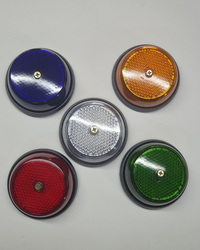 Imagen 7 de 7 de Farol Lateral Camion Redondo 8cm (lámpara) 5 Colores Disponi