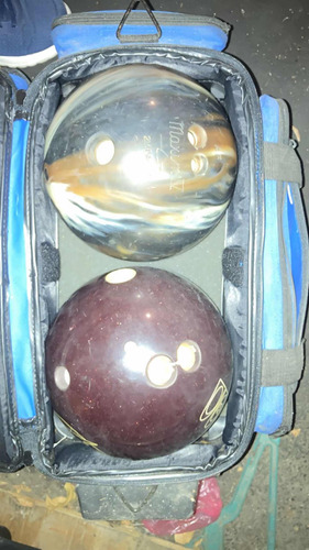 Bolas De Bowling En Su Bolso Usadas (2)