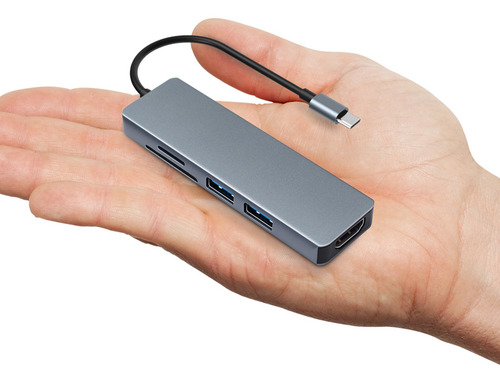 Imagem 6 de 9 de Tc18 5 Em 1 Multifuncional Usb Tipo C Hub Adaptador Usb C Pa