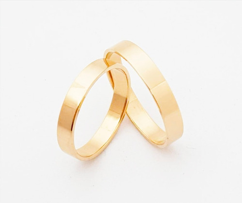 Alianzas Anillos Oro 18k S/costura Casamiento Compromiso 6gr