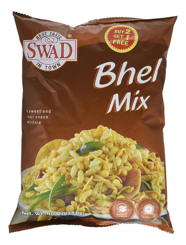 Gran Bazar Swad Bhel Puri Aperitivos Mix, 10 Onza