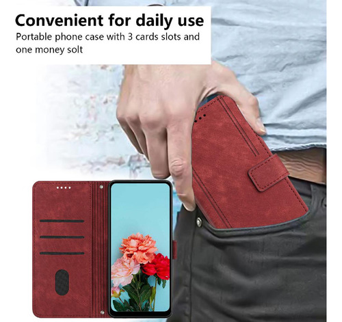 Funda Para Motorola Moto Edge 50 Fusion 5g Pu Cuero Lateral