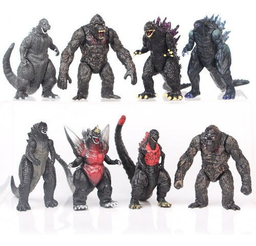 Godzilla Modelo Muñeca Set Total 8 Piezas