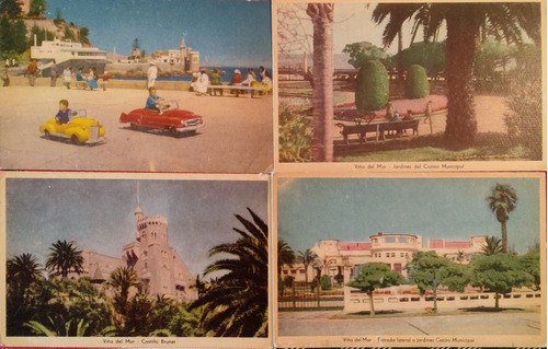 4 Postales De Viña Del Mar  Codarte 1960 (ff242