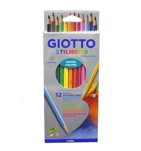 Lapices Acuarelables Giotto Stilnovo 12 Colores