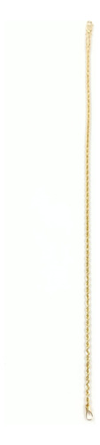 Pulsera Para Caballero Oro Amarillo 14 K 1.5 Gr Tejido Torza