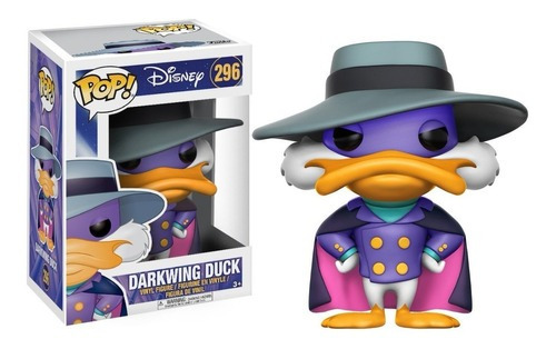 Muñeca Funko Pop de Darkwing Duck, el pato con tapa negra