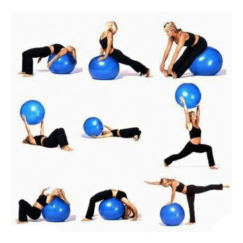 Pelota 85cm Gmp. Esferodinamia Pilates Fitball -fabricantes Color Gris