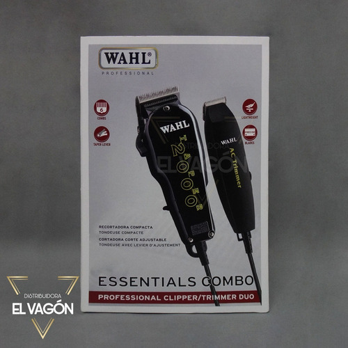 Wahl Essentials Combo Taper 2000 + Recortadora Ac Trimmer (Usado)