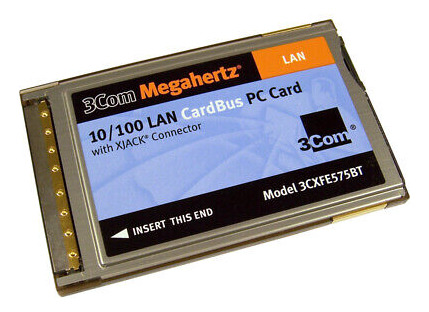 3com Megahertz 10-100 Lan Cardbus Pc Card 3cxfe575bt 10/ Cck