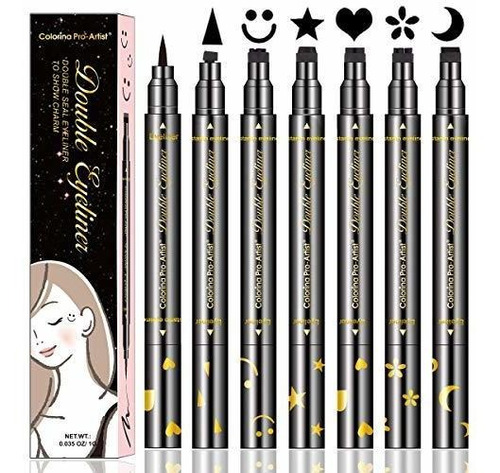 Lemonsac 6 Pcs Doble Cara Líquida Lápiz Eyeliner, Con 91j2g