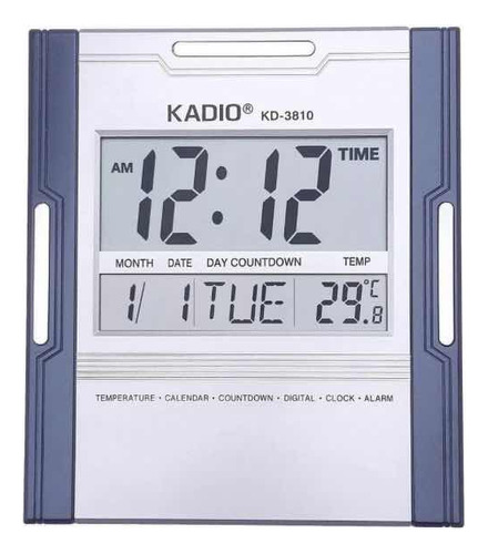 Reloj Digital De Pared Mesa.  Temperatura Fecha Alarma  Kari