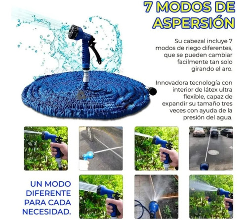Aspersor Xpa Manguera Expandible Y Flexible De 30 Metros Y 1